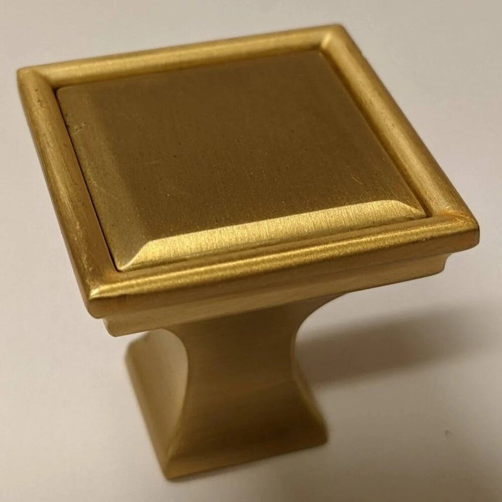 Liberty Brushed Brass Square Cabinet Knobs (10 Pack)